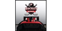 Sticker mural - Montage hockey avec nom et numéro à personnaliser